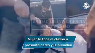 Hombres armados rapan a mujer por tocarles el claxon para que movieran su carro [upl. by Tsew]