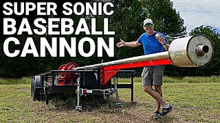 Building The SUPERSONIC BASEBALL Cannon  Behind the Scenes  Smarter Every Day [upl. by Magda714]