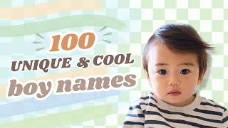 100 Unique Boy Names 2024 Cool amp Stylish Baby Names for Boys [upl. by Libby]