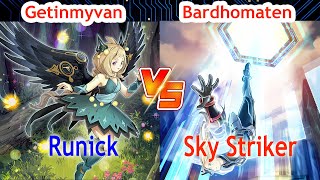 Runick Spright Vs Sky Striker  Getinmyvan Vs Bardhomaten  High Rated  Dueling Book [upl. by Adebayo412]