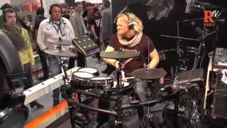 Roland TD25KV Drum Kit Musikmesse 2015 [upl. by Berkow]