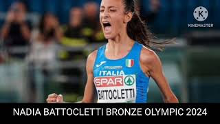 nadia battocletti  nadia battocletti bronze in 5000 meter Olympic 2024 [upl. by Kevon635]