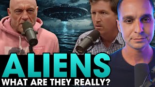 Tucker Carlson tells Joe Rogan that Aliens are actually [upl. by Horodko]