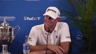 Lucas Glover · Winner Press Conference · 2023 Wyndham Championship · PGA Tour · Round 4 [upl. by Acilef172]