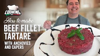 How to make Beef Filet Steak Tartare authenticity by an Italian [upl. by Dorey]