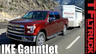 2016 Ford F150 50L Takes on the Extreme Ike Gauntlet Towing Review [upl. by Eillas]