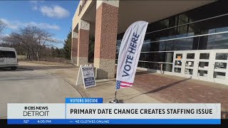 With early voting Michigan election officials anticipate a low turnout for Tuesdays primary [upl. by Dyanna]