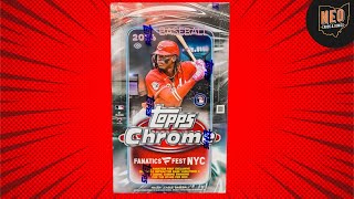 Fanatics Fest exclusive Topps Chrome Baseball hobby amp blaster box opening [upl. by Sleinad]