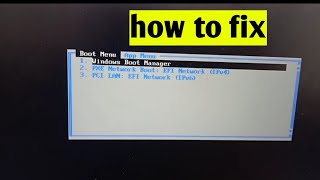 windows boot manager problem in laptop  how to fix windows boot manager problem [upl. by Valaree703]