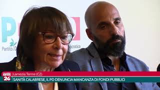 Lamezia Terme CZ  Sanità calabrese il PD denuncia mancanza di fondi pubblici [upl. by Miarzim]