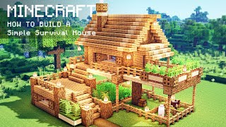 Minecraft How To Build a Simple Survival House [upl. by Darryl256]