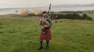 AULD LANG SYNE ON BAGPIPES HAPPY NEW YEAR [upl. by Enutrof]