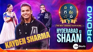 KAYDEN SHARMA Hyderabad Rap Promo SAREGAMAPA  THE NEXT SINGING YOUTH ICON Grand Launch Zee Telugu [upl. by Divod]