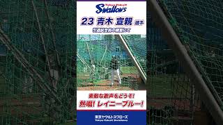 青木宣親選手、引退試合前の神宮球場で響くレイニーブルー！ shorts swallows ヤクルト 東京ヤクルトスワローズ [upl. by Struve]