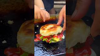 Chinese burger Grandpa and grandson cook food [upl. by Netsyrk]