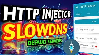 How to Setup HTTP INJECTOR VPN for SLOWDNS using Default servers [upl. by Nahsin675]