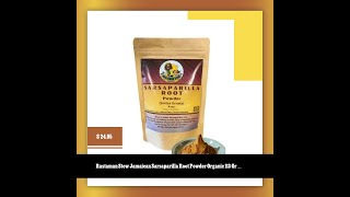 Rastaman Stew Jamaican Sarsaparilla Root Powder Organic 113 Gram  Organic Smilax Supreme Bark Te [upl. by Yevre]