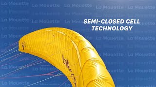 Epic PARAKITE Paraglider With SEMICLOSED Cell Technology  La Mouette [upl. by Gold]