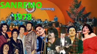 SANREMO 1978 TUTTE LE CANZONI RINO GAETANO  ANNA OXA MATIA BAZAR [upl. by Okir]