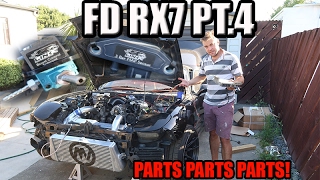 FD RX7 Build PT4  Wiring And New Parts [upl. by Aihsia]