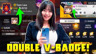 DOUBLE VBadge TOP1 Guild Leader is LIVE 🔥 Free Fire Live with Sooneeta 💖 FF LIVE ✌ Free Fire Live [upl. by Chladek]