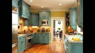 How To Distress White Kitchen Cabinets [upl. by Nomled]