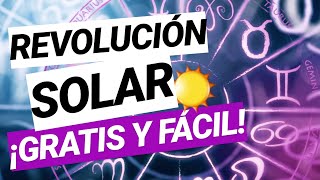 ✨APRENDE A CREAR TU REVOLUCIÓN SOLAR 2020  ASTROLOGÍA REVOLUCIÓN SOLAR GRATIS Y FÁCIL✨✅ [upl. by Nylzzaj]