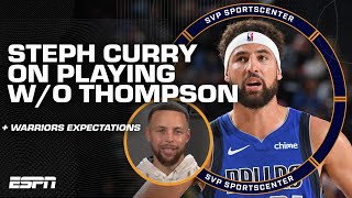 Stephen Curry speaks on what the Warriors will miss without Klay Thompson amp more  SC with SVP [upl. by Atiuqahs659]