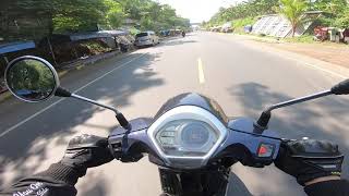 Kymco New Like 150i Top Speed [upl. by Attenna]