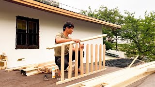 Episode 110 Renovating an Old House – Building a Wooden Terrace in 3 Days  Manxialai [upl. by Irahc29]