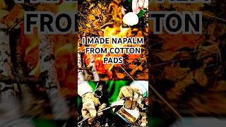 I made napalm from cotton pads bushcraft camping outdoorsurvival bushcraftfamily shorts [upl. by Lucilia]