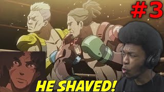 FIRST FIGHT Nomad Megalo Box 2 Episode 3 REACTION [upl. by Arbmat]