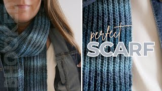 How to Knit a PERFECT Scarf Brioche Knitting [upl. by Ribaudo16]