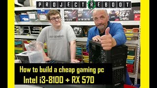 How to build a cheap gaming PC quickly RX570  i3 8100 [upl. by Bull955]