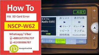 TOYOTA NSCP W62 AV Stereo Set English language Change  トヨタナビゲーション英語 [upl. by Brook274]