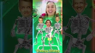 Team Vlad And Nik🆚 Diana And Roma Transform into Skeleton Dance Coffin Dance tileshop coffindance [upl. by Aehsat79]