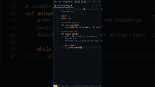 ASCII Animation in Python python pythonprogramming asmr [upl. by Corso]