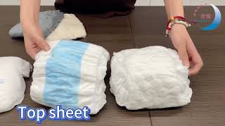 How to customize different quanlity adult diapers [upl. by Horace878]