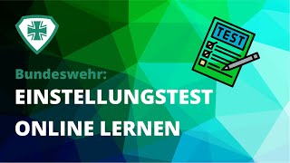 ONLINE für den EINSTELLUNGSTEST bei der BUNDESWEHR lernen  plakosakademiede [upl. by Xanthe]