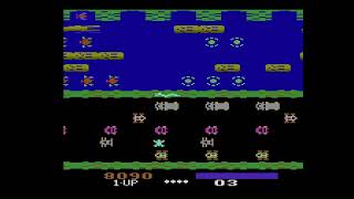 The Official Frogger on Atari 2600  12k points [upl. by Notxam]