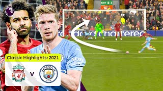 Liverpool vs Man City  Salah Solo Goal amp KDB Equaliser  Premier League Highlights [upl. by Llewen]