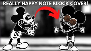 Friday Night Funkin VS Mickey Mouse 20  Really Happy Minecraft Note Block Cover [upl. by Yeslek]