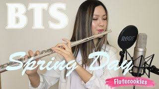 BTS 방탄소년단  Spring Day 봄날 Flutecookies cover [upl. by Itisahc]