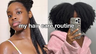 MY HAIR CARE ROUTINE FOR NATURAL HAIR type 4✨🌀 [upl. by Aziram]