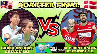 QF🇲🇾GOH SOON HUATSHEVON LAI 🆚️ 🇩🇰MATHIAS CHRISTIANSENALEXANDRA BOJE🔥‼️swissopen2024 [upl. by Osmen977]