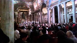 C Mawby Ave Verum  Coro della cappella Sistina  Westminster Cathedral Choir [upl. by Aiclid]