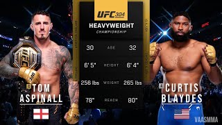 TOM ASPINALL VS CURTIS BLAYDES 2 FULL FIGHT UFC 304 [upl. by Ratna]