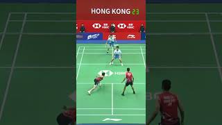 The best rally ChiuWang vs HuangZhou  Hong Kong Open 2024 MD QF shorts badminton [upl. by Cheung]