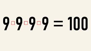 Can You Solve The Four 9s Puzzle [upl. by Nithsa]