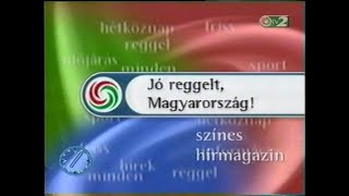 TV2 Időjárás  Jó reggelt Magyarország ajánló 1999 április 2 [upl. by Blase626]